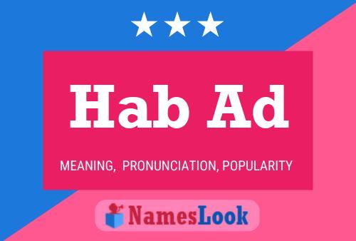 Hab Ad Name Poster