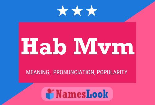 Hab Mvm Name Poster