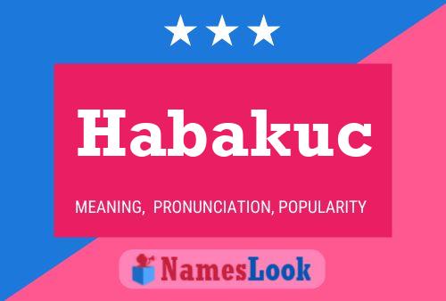 Habakuc Name Poster