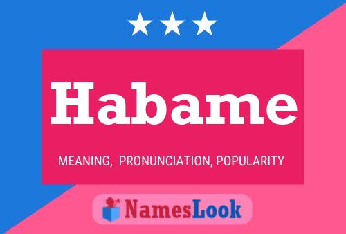 Habame Name Poster