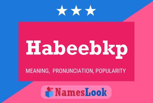 Habeebkp Name Poster