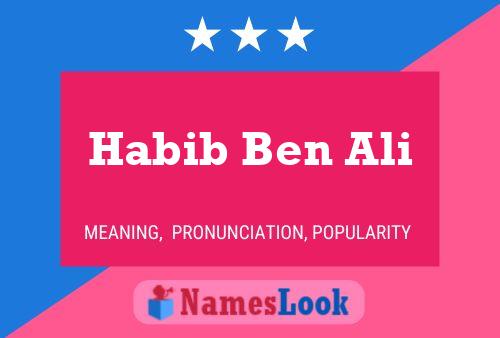 Habib Ben Ali Name Poster