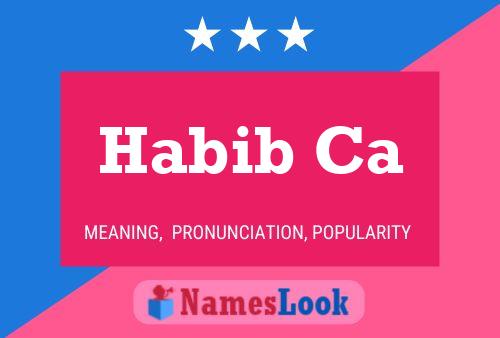 Habib Ca Name Poster