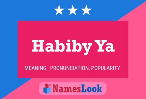 Habiby Ya Name Poster