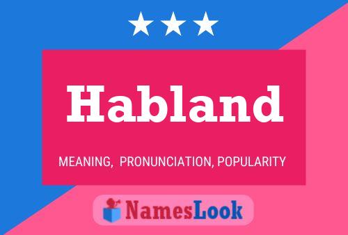 Habland Name Poster