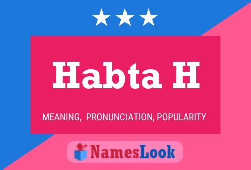 Habta H Name Poster