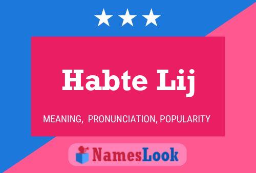 Habte Lij Name Poster