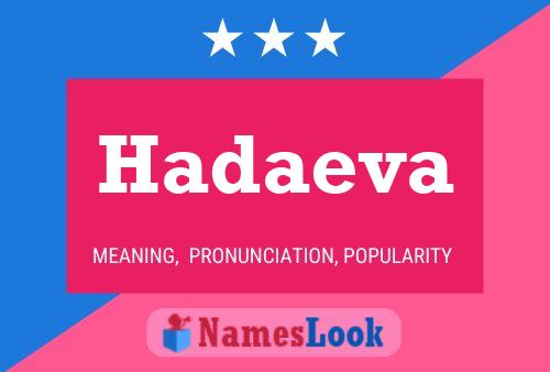 Hadaeva Name Poster