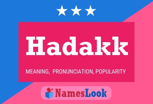 Hadakk Name Poster