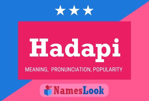 Hadapi Name Poster