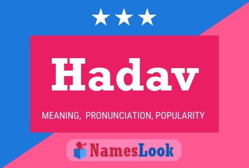 Hadav Name Poster