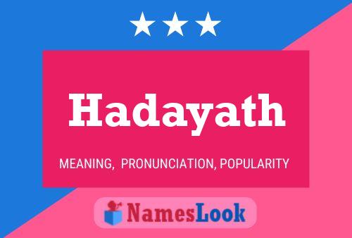 Hadayath Name Poster