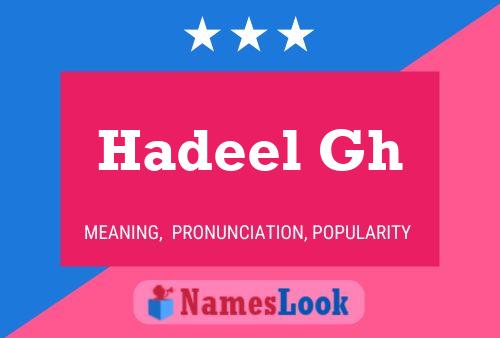 Hadeel Gh Name Poster