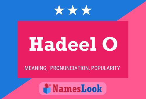 Hadeel O Name Poster