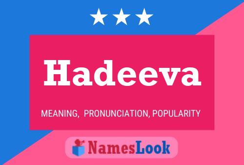 Hadeeva Name Poster