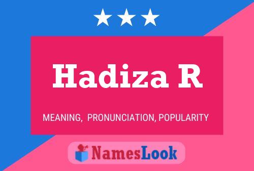 Hadiza R Name Poster