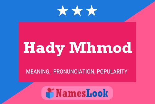 Hady Mhmod Name Poster