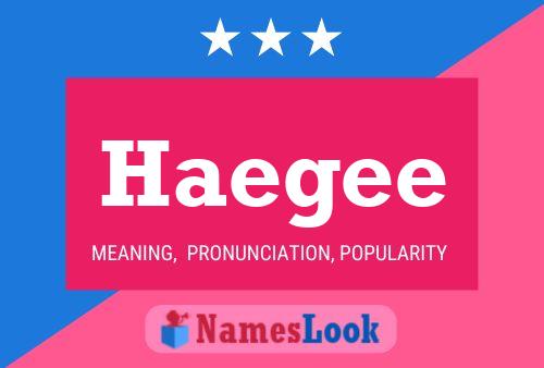 Haegee Name Poster