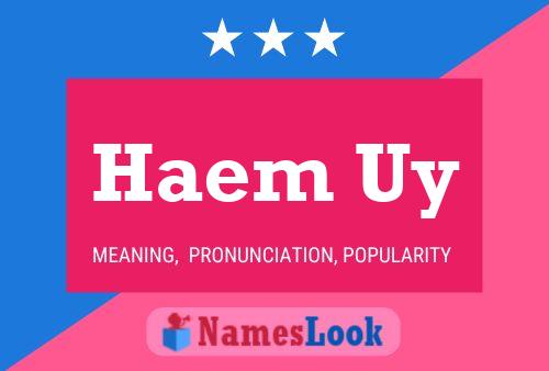 Haem Uy Name Poster