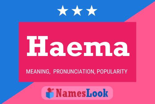 Haema Name Poster