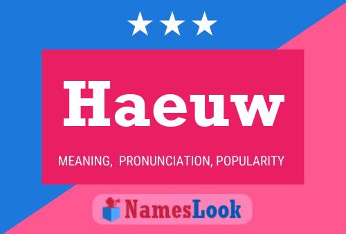 Haeuw Name Poster