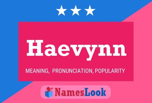 Haevynn Name Poster