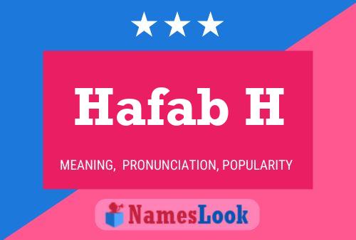 Hafab H Name Poster