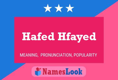 Hafed Hfayed Name Poster