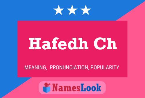 Hafedh Ch Name Poster