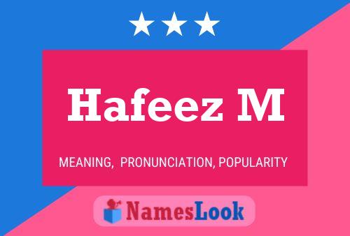 Hafeez M Name Poster