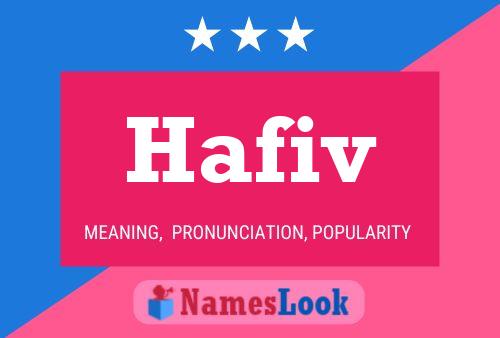 Hafiv Name Poster