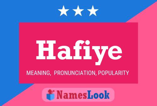 Hafiye Name Poster