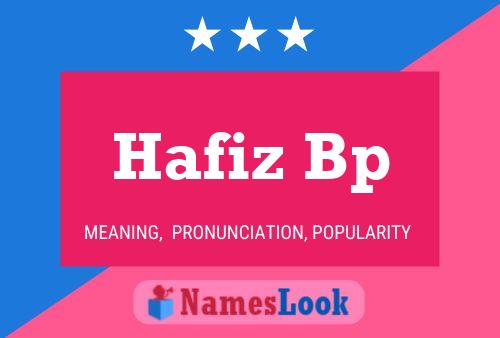 Hafiz Bp Name Poster