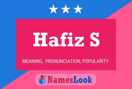 Hafiz S Name Poster