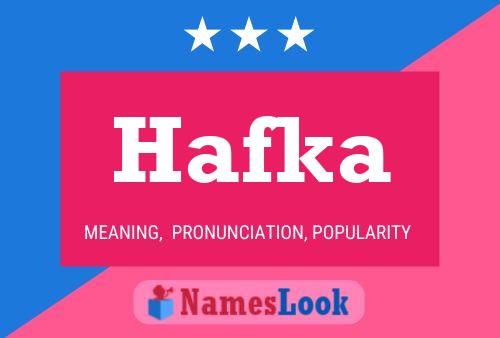 Hafka Name Poster