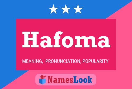 Hafoma Name Poster