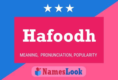 Hafoodh Name Poster