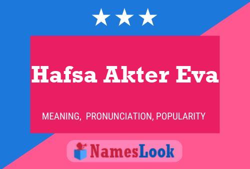 Hafsa Akter Eva Name Poster