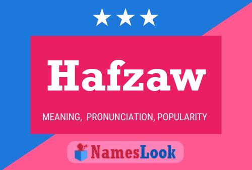 Hafzaw Name Poster