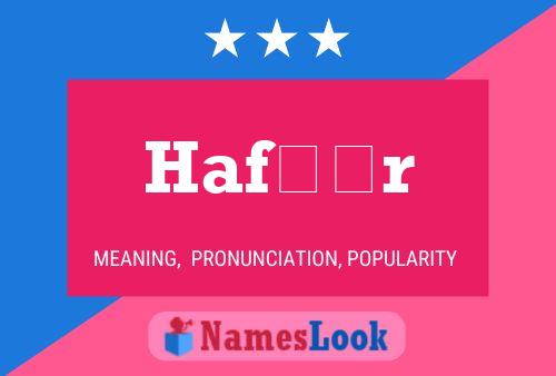 Hafþór Name Poster