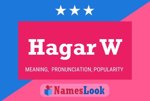 Hagar W Name Poster