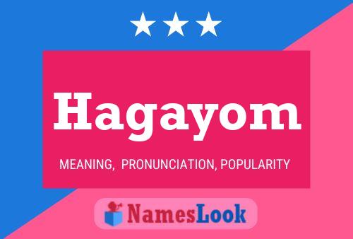 Hagayom Name Poster