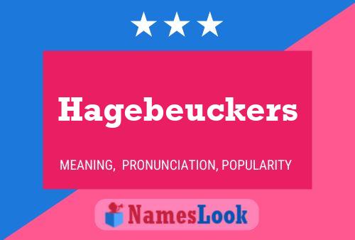 Hagebeuckers Name Poster