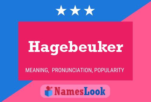 Hagebeuker Name Poster