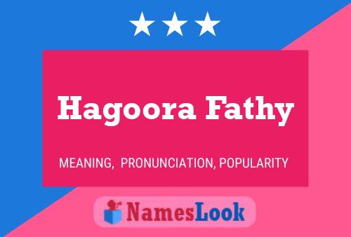 Hagoora Fathy Name Poster