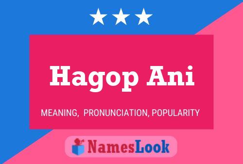 Hagop Ani Name Poster