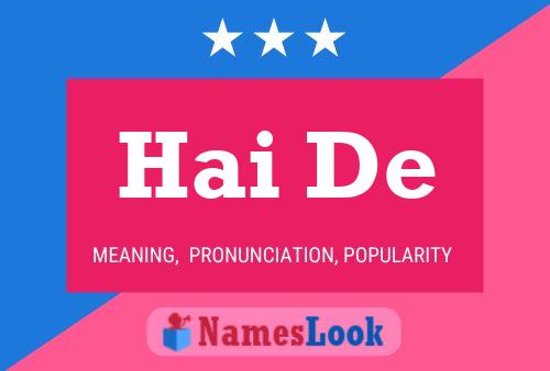 Hai De Name Poster