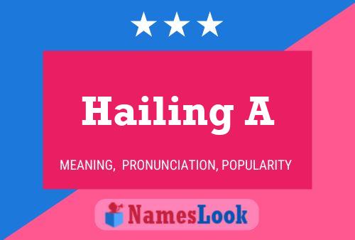 Hailing A Name Poster