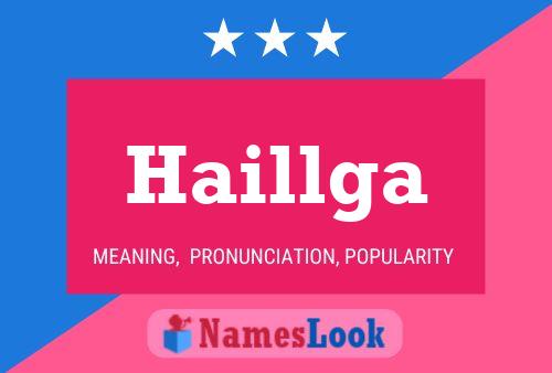 Haillga Name Poster