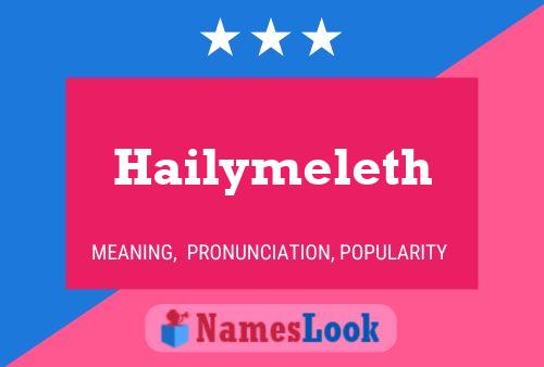 Hailymeleth Name Poster